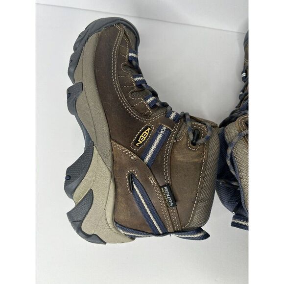 New KEEN Women's TARGHEE II MID Waterproof Hiking Boot, Goat/Crown Blue, Size 6 - Picture 7 of 11
